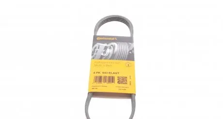 4PK643ELAST Ремень генератора Opel Astra J/Insignia A 1.6/1.8 08-17/Alfa Romeo 159 1.8MPI 05-11 CONTITECH підбір по vin на Brocar