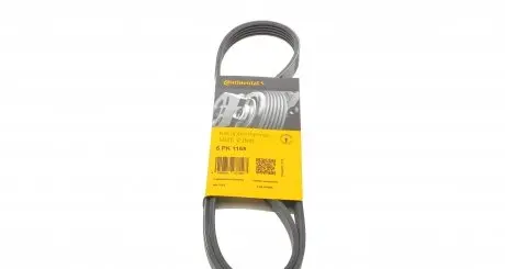 5PK1165 Ремінь генератора Renault 11/9/BMW 7 (E32)/8 (E31)/Mazda 323/626/Citroen XM 83-04 CONTITECH підбір по vin на Brocar