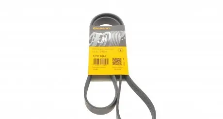 6PK1264 Ремень генератора VW T5/Golf 2.3-3.2 V6 03-09/Audi A4/A6/Q5 2.0TDI 08-17 CONTITECH підбір по vin на Brocar