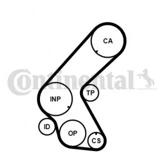 CT1178 Ремень ГРМ Opel Astra G/H/Combo/Meriva 1.7CDTI 00- (25x131z) CONTITECH подбор по vin на Brocar