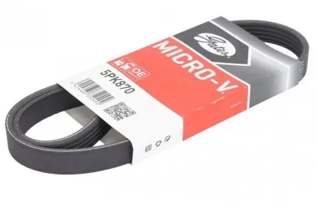 5PK870 Пасок поліклиновий 5PK868 GATES підбір по vin на Brocar