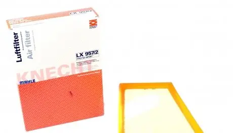 LX9572 Фильтр воздушный Renault Kangoo 1.5dCi 08- MAHLE / KNECHT подбор по vin на Brocar