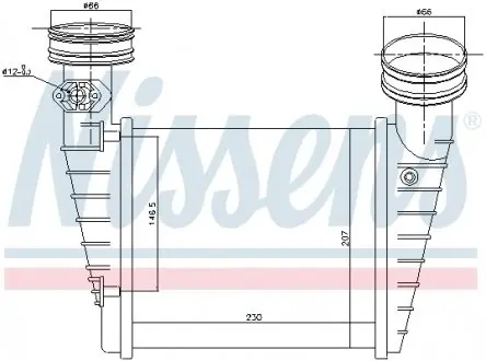 96731 Радіатор наддуву NISSENS підбір по vin на Brocar