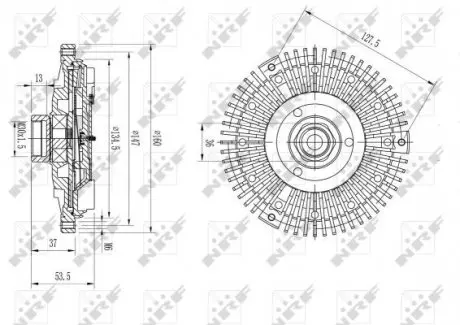49673 Віскомуфта DB C180/220 93- NRF підбір по vin на Brocar