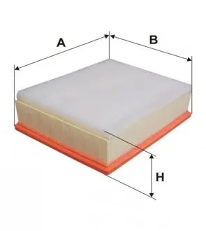 WA9555 Фільтр повітряний (вир-во Wix-Filtron) WIX FILTERS підбір по vin на Brocar