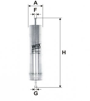 WF8411 Фільтр паливний (вир-во Wix-Filtron) WIX FILTERS підбір по vin на Brocar