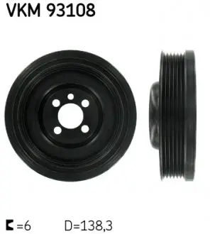 VKM93108 Ремінний шків (Вир-во SKF) SKF підбір по vin на Brocar