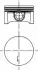 40388600 Поршень Opel Astra/Vectra/Zafira 1.6 16V 00- (79.00mm/STD) KOLBENSCHMIDT підбір по vin на Brocar