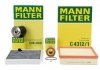 CUK3569 Фильтр салона MB Sprinter/VW Crafter 06- (угольный) MANN підбір по vin на Brocar