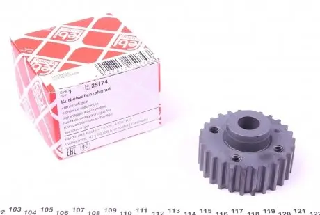 25174 Шестерня колінвалу VW Golf II/III/IV/ Polo 1.0-1.6 -02 (z=26) FEBI BILSTEIN підбір по vin на Brocar
