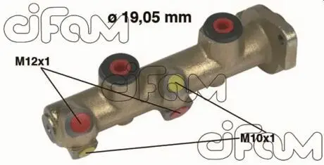 202077 Цилиндр торм. главн. (пр-во Cifam) CIFAM подбор по vin на Brocar