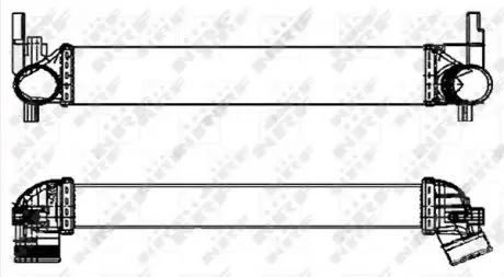 30253 Радіатор інтеркулера Skoda Roomster/Fabia 08- NRF підбір по vin на Brocar