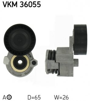 VKM36055 Натяжитель ремня генератора Renault Kangoo 1.5dCi 05- (+AC) SKF подбор по vin на Brocar