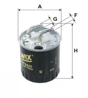 WF8425 Фільтр паливний (вир-во Wix-Filtron) WIX FILTERS підбір по vin на Brocar