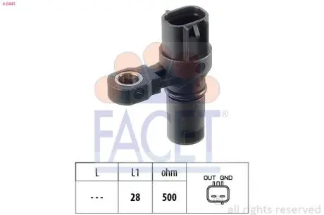 90441 Датчик частоти обертання FACET підбір по vin на Brocar