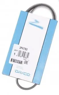 3PK760 Ремень генератора Honda Civic IV/ Mazda 626 1.6-2.0 -95 DAYCO підбір по vin на Brocar