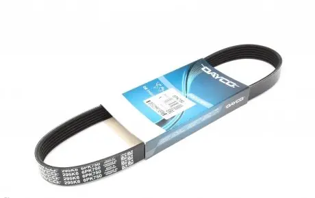 6PK750 Ремінь генератора Peugeot Partner 1.8/VW Caddy II 1.4/1.6 95-04 DAYCO підбір по vin на Brocar