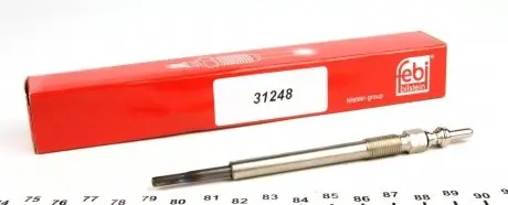 31248 Свічка розжарювання Citroen Berlingo/Fiat Scudo/Peugeot Partner 1.6HDi 07- FEBI BILSTEIN підбір по vin на Brocar