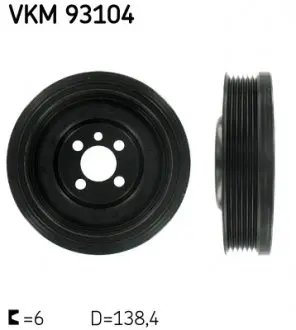 VKM93104 Шків колінвалу SKF підбір по vin на Brocar