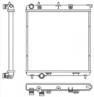 53531 Радиатор охлаждения (MT) Citroen C2, C3 I, C3 II, C3 III, C3 Pluriel, C4 Cactus, Ds3 Peugeot 1007, 2008, 207, 208 1.0-1.6D 02.02 NRF підбір по vin на Brocar