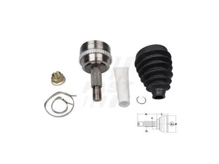 FT25092K Шрус зовн. Opel Movano 2.5D/2.8DTI 98-01, Renault Master II 04.00- 1.9dTI/2.2dCi, 2.5D/2.8dTI A:28/F:36/O:65/X/ABS:51 FAST подбор по vin на Brocar