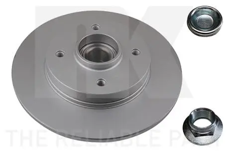 313738 Тормозной диск (Coated) с подшипником задний (249mmx9mm) Citroen C4 II, Ds4 Peugeot 308, 308 Sw 1.2-2.0D 09.07- NK подбор по vin на Brocar