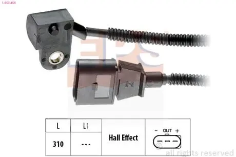 1953456 Датчик положення р/вала Audi A3, A4, A6 /Mitsubishi Grandis, Outlander /Seat Leon, Toledo /VW Golf, Passat 2.0TDi EPS підбір по vin на Brocar