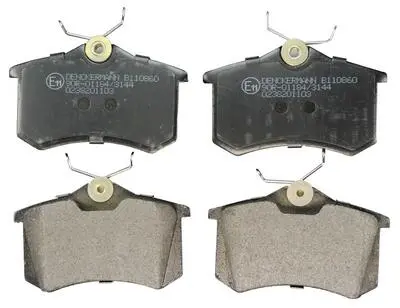 B110860 К-кт зад. гальм. колодок Peugeot 405/Renault Megane CC III (EZ0/1) 10-/VW Golf/Scoda Octavia/Passat DENCKERMANN підбір по vin на Brocar