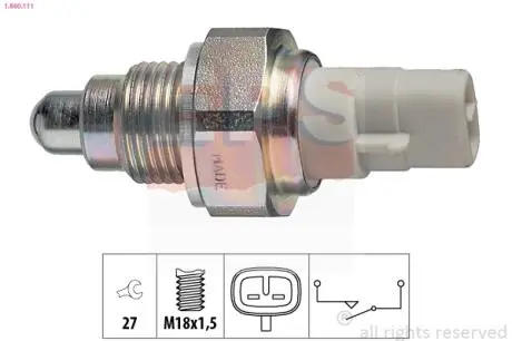 1860111 Датчик зад. ход Toyota Auris, Avensis, Camry, Carina, Corolla, Hilux, Land Cruiser, RAV 4, Yaris EPS подбор по vin на Brocar