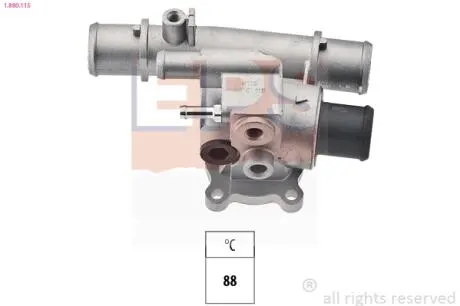 1880115 Термостат Fiat Bravo/Doblo, Marea, Multipla, Palio Weekend, Siena, Stilo 1.2 16V, 1.6 16V 12.97- EPS підбір по vin на Brocar
