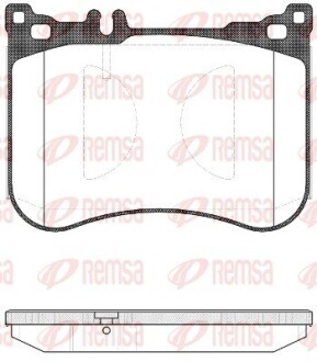 153400 Тормозные колодки перед. MB (A217), S (C217), S (W222, V222, X222), SL (R231) 2.1DH-4.7 01.12- REMSA подбор по vin на Brocar