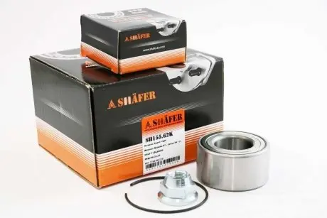 SH15562K Подшипник перед. +монтажный к-кт Renault Clio/Express/Kangoo/Megane 1.2/1.9 DTI 01.94 - без ABS SHAFER подбор по vin на Brocar
