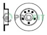 50100929 Тормозной диск зад. Skoda Fabia 1.2-1.9 -10, Octavia 97-10, Roomster// VW Bora, Golf IV,Polo PROFIT підбір по vin на Brocar