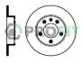Тормозной диск зад. Skoda Fabia 1.2-1.9 -10, Octavia 97-10, Roomster// VW Bora, Golf IV,Polo 5010-0929