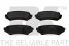 224549 Тормозные колодки задние (17.5mm) Toyota Land Cruizer 98- NK підбір по vin на Brocar