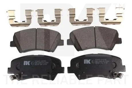 223443 Тормозные колодки диск. Hyundai i30, Kia Ceed,Rio III,Sorento II 1.1CRDi-2.4i 09- NK подбор по vin на Brocar