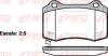 Тормозные колодки дисковые зад. Jeep Commander, Grand Cherokee III 3.0Crd-5.7 06.05-12.10 0434 54