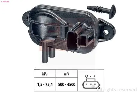 1993268 Датчик давления Ford C-Max/Focus/Mondeo, Landrover Freelander, Mazda 3, Volvo S60/V70/XC90 EPS подбор по vin на Brocar