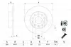 0986479155 Тормозной диск Bosch BOSCH підбір по vin на Brocar