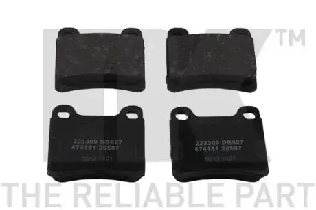 223309 Тормозные колодки задние (15.5mm) MB W124/W201/W202 (без ASR) (ATE) NK подбор по vin на Brocar