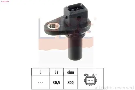 1953028 Датчик швидкості VAG 1.6/1.8/2.0/2.3/1.9TDI Lancia Detra Fiat Tipo Ford Galaxy 90-00 EPS підбір по vin на Brocar