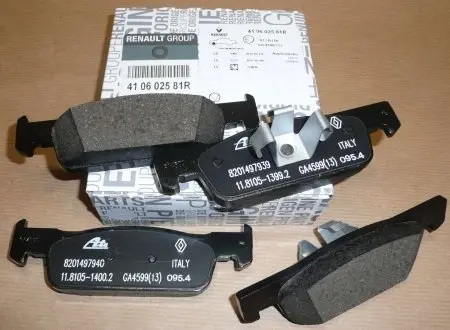 410602581R Колодки тормозные (передние) Dacia Logan/Renault Clio 12- RENAULT подбор по vin на Brocar
