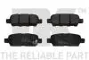 222257 Тормозные колодки задние Nissan Pathfinder, X-Trail 01-,Renault Koleos 08- NK підбір по vin на Brocar