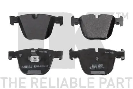 221536 Тормозные колодки дисковые зад. Bmw E60/65/X5 (E70, F15),/X6 (E71, E72) 3.0-4.4 08- NK подбор по vin на Brocar