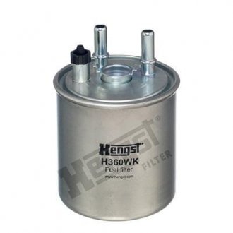 H360WK Фильтр топливный Kangoo 1.5dCi 10.07- (+датч.воды нижн) HENGST FILTER подбор по vin на Brocar