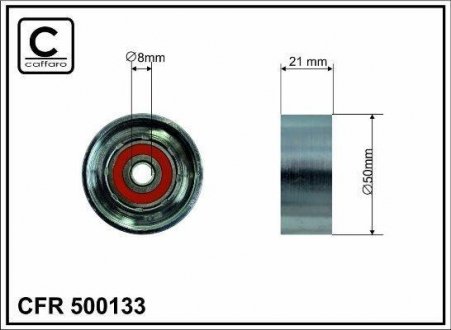 500133 Направляючий ролик BMW E30,E36 (316i,318i), E34 (E518i) M40 CAFFARO підбір по vin на Brocar