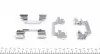 1091231 Планка суппорта (переднего) прижимная (к-кт) Citroen Jumpy/Peugeot Expert 96-06 (Lucas) QUICK BRAKE підбір по vin на Brocar