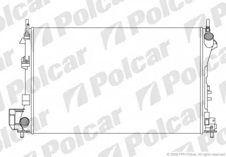 551808A2 Радиатор охлаждения Fiat Croma Opel Signum, Vectra C Saab 9-3, 1.8-3.2 04.02- POLCAR подбор по vin на Brocar