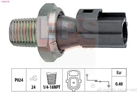 1800145 Датчик тиску масла Ford Focus/Mondeo/Tranzit 02-/Fiat/Citroen/Peugeot 2.2Hdi EPS підбір по vin на Brocar