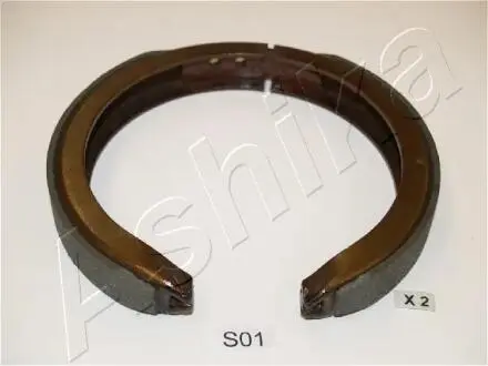 550SS01 Барабанные тормозные колодки зад. Ssang Young Action 02-,Mazda CX-7 2.2 07- ASHIKA подбор по vin на Brocar